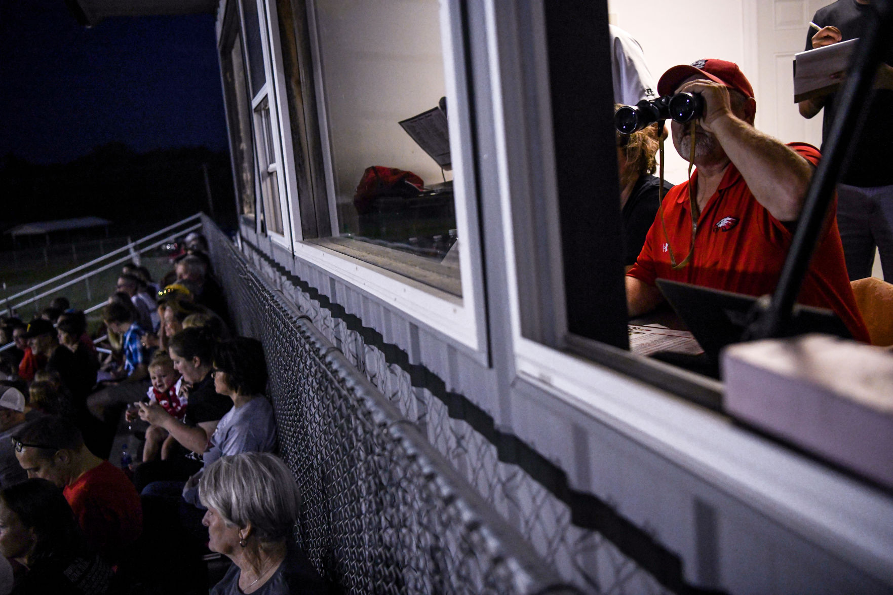 Pryce Nichols watches the Southern Boone County High School football game